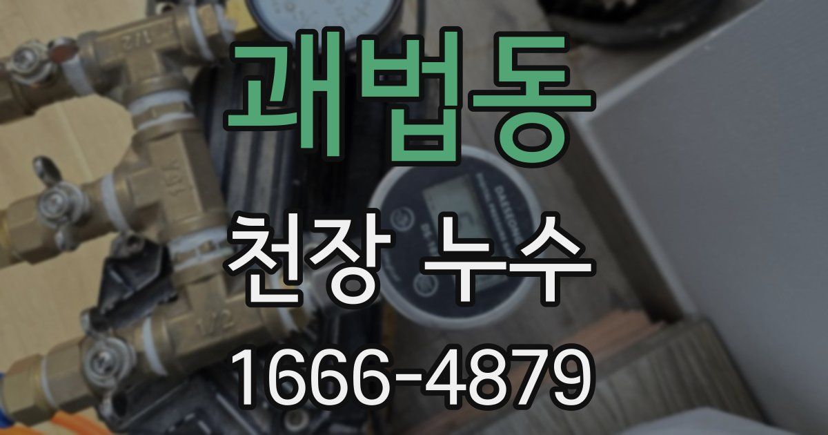 괘법동 천장 누수