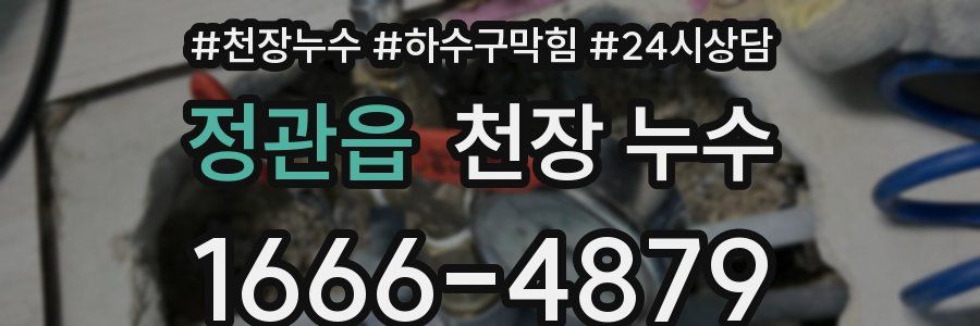 정관읍 천장 누수