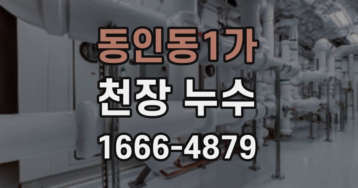 동인동1가 천장 누수