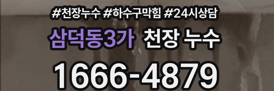 삼덕동3가 천장 누수