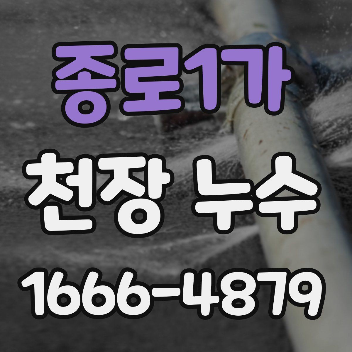 종로1가 천장 누수 구조물 손상이 걱정될 때