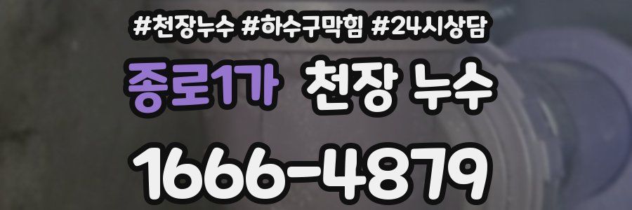 종로1가 천장 누수