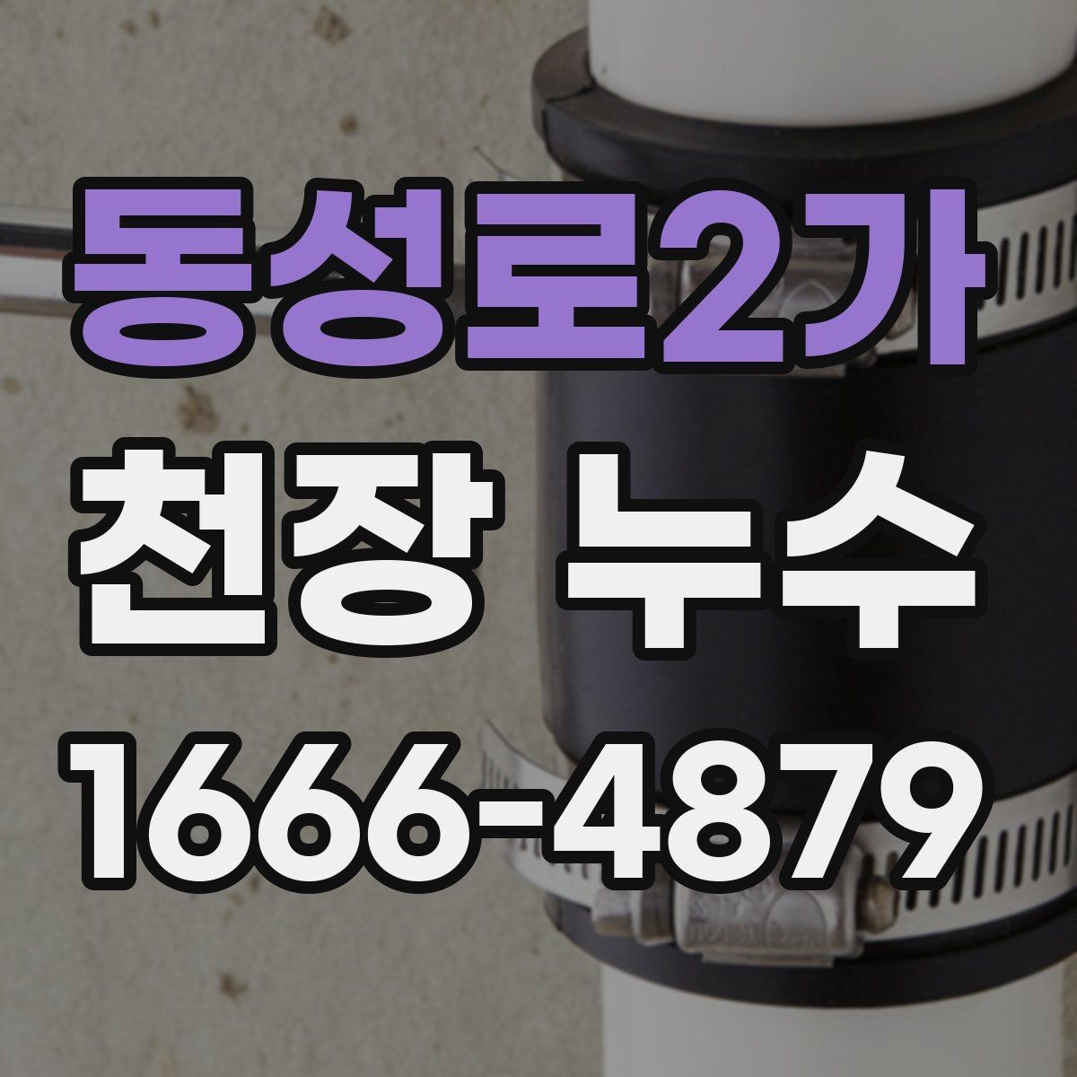 동성로2가 천장 누수 석고가 무너질 수 있는 상황