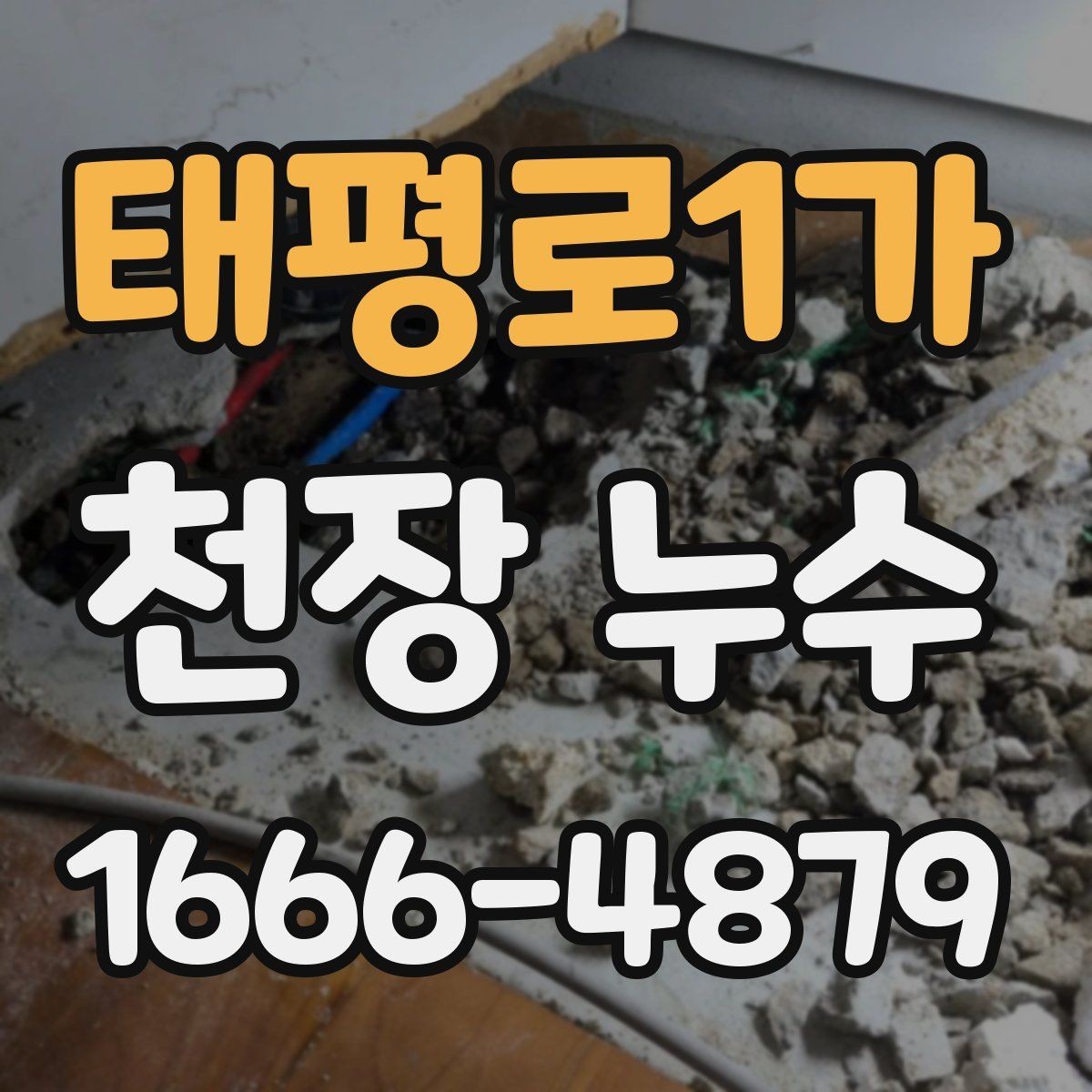 태평로1가 천장 누수 위층 베란다 물고임이 원인일 수 있습니다