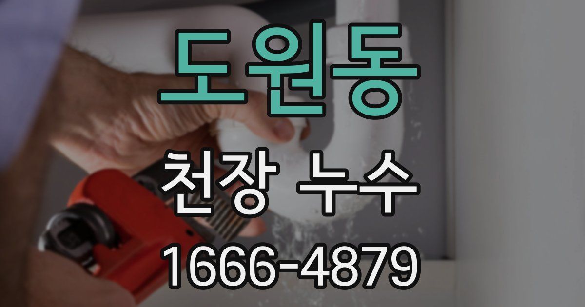 도원동 천장 누수