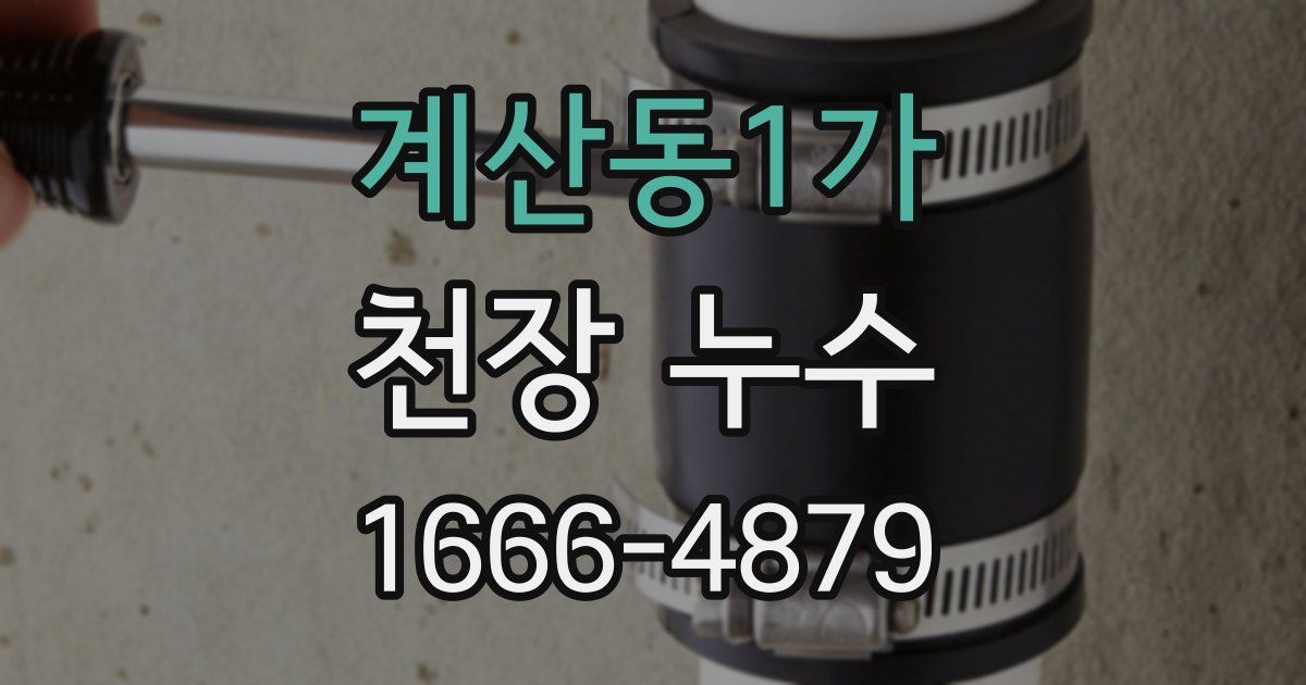 계산동1가 천장 누수