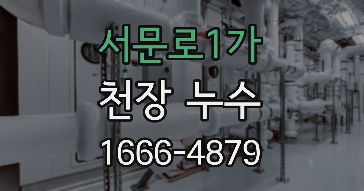 서문로1가 천장 누수