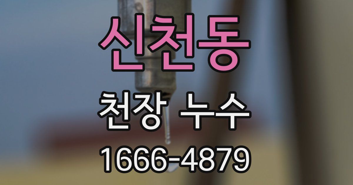 신천동 천장 누수