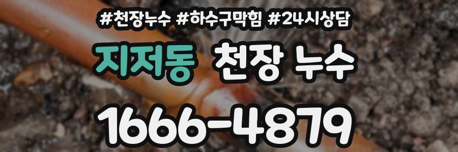 지저동 천장 누수