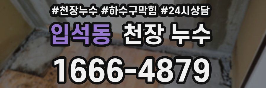 입석동 천장 누수