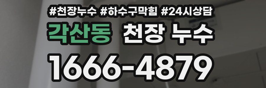 각산동 천장 누수