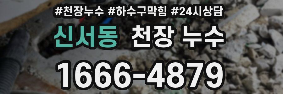 신서동 천장 누수