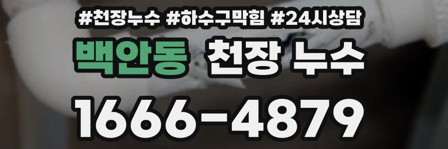 백안동 천장 누수