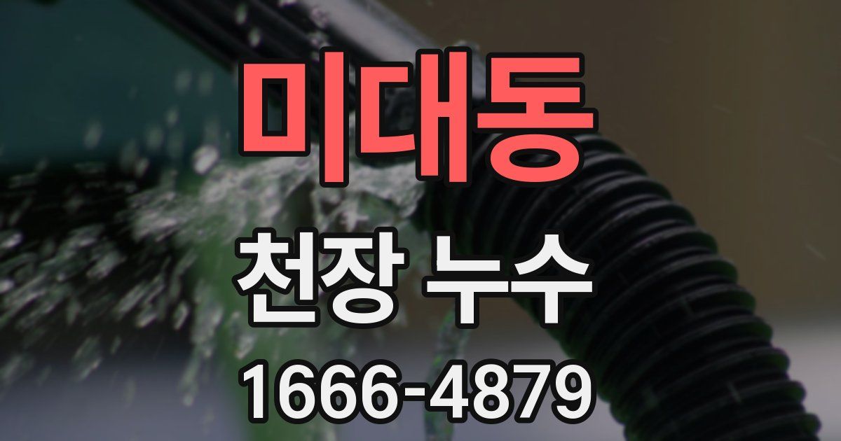 미대동 천장 누수