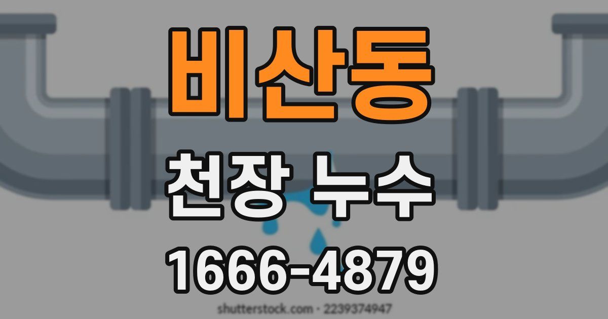 비산동 천장 누수