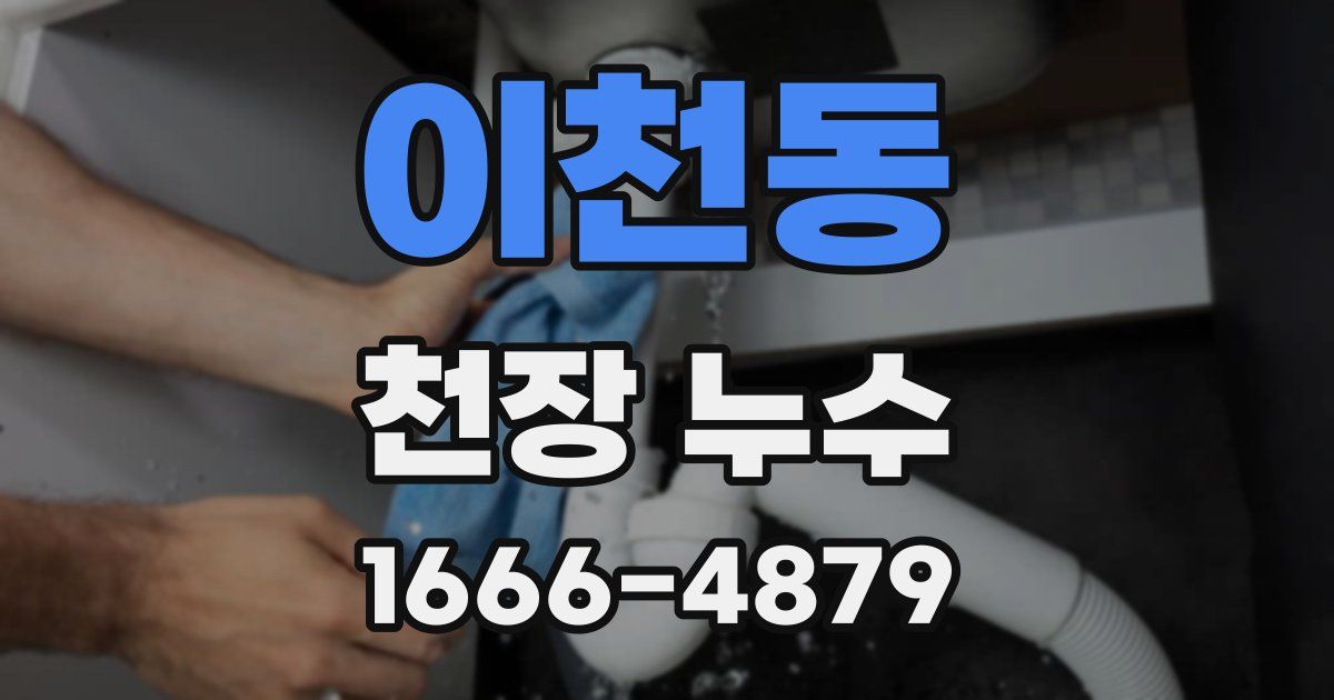 이천동 천장 누수