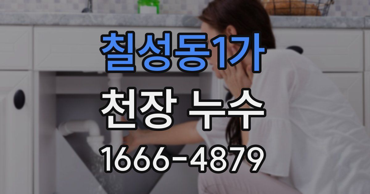 칠성동1가 천장 누수