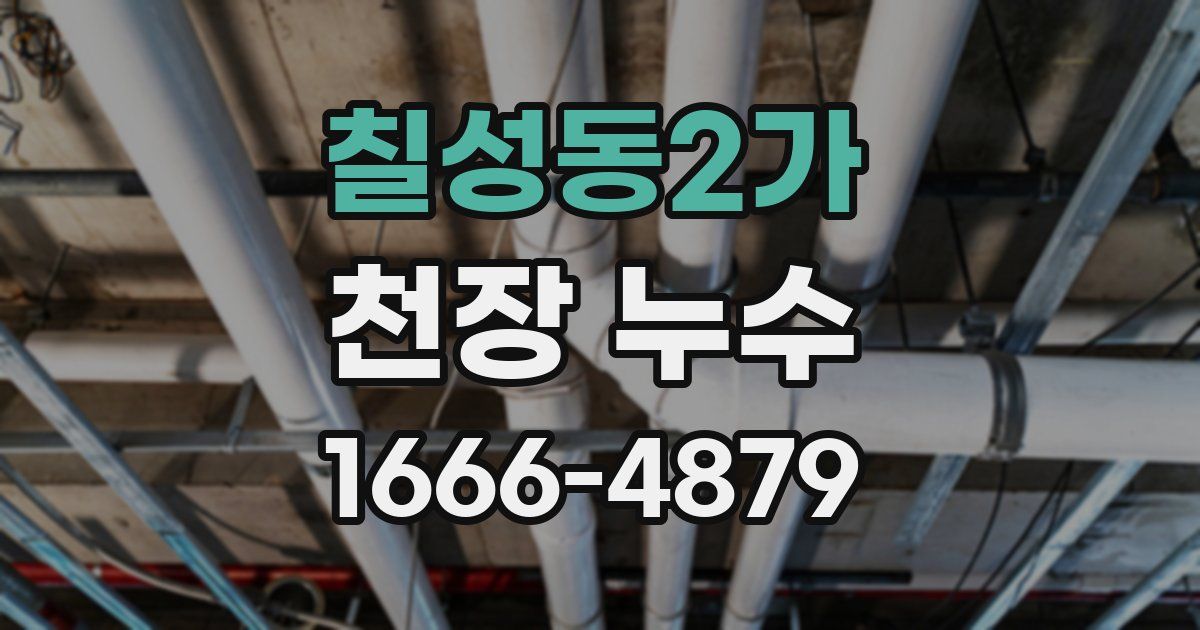 칠성동2가 천장 누수