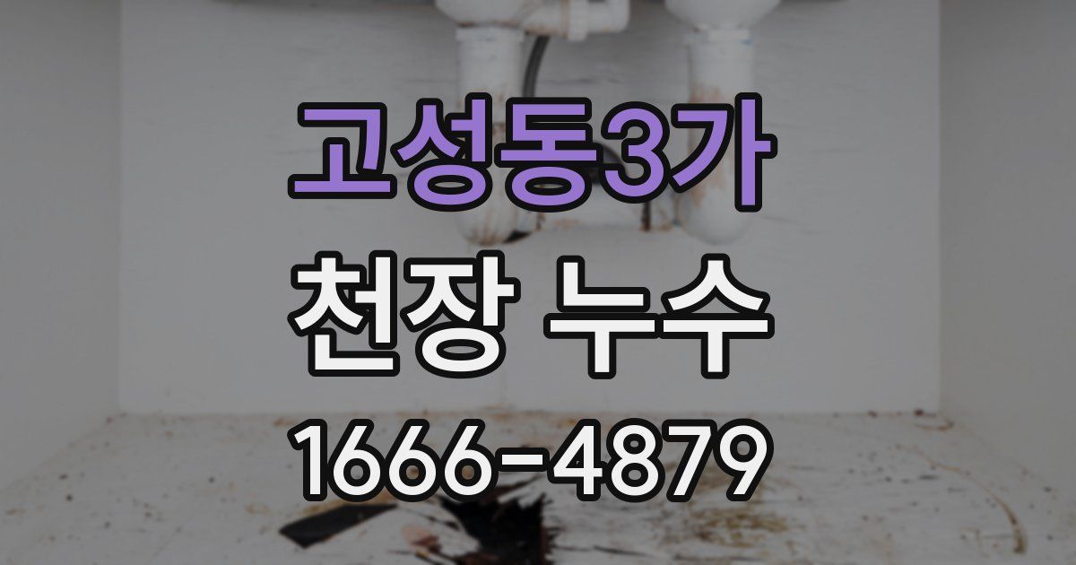 고성동3가 천장 누수