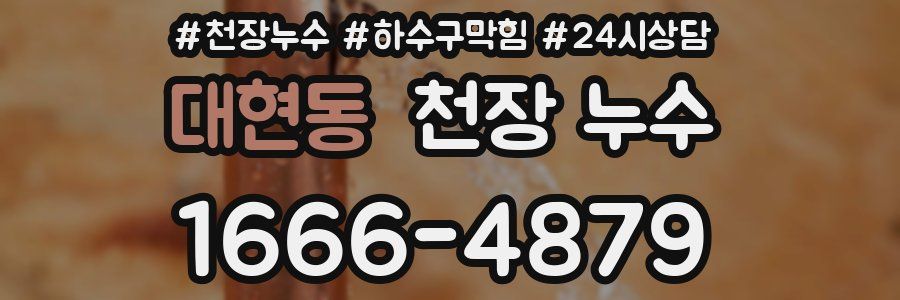 대현동 천장 누수