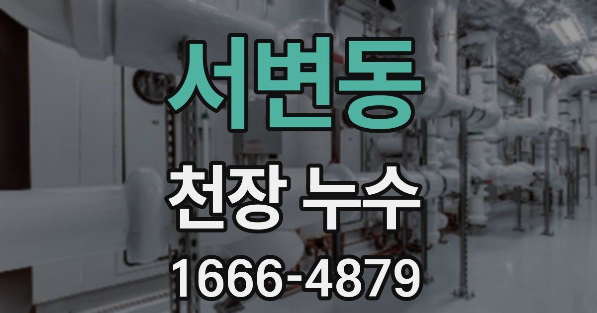 서변동 천장 누수