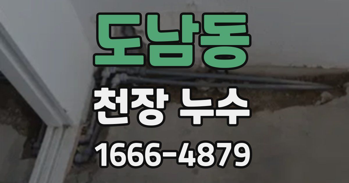 도남동 천장 누수