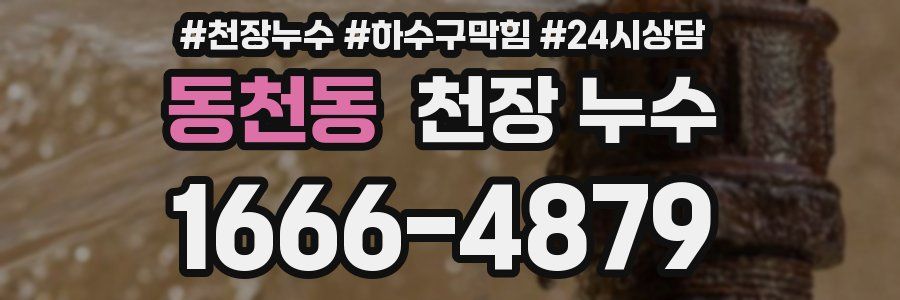 동천동 천장 누수