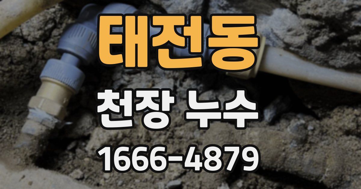 태전동 천장 누수