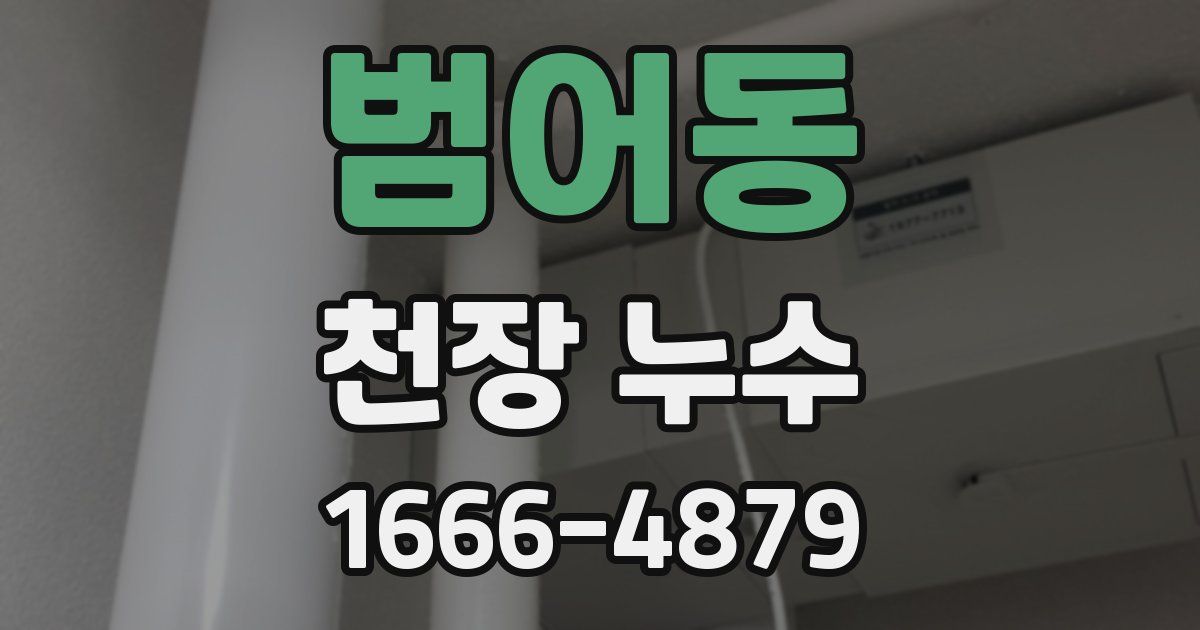 범어동 천장 누수