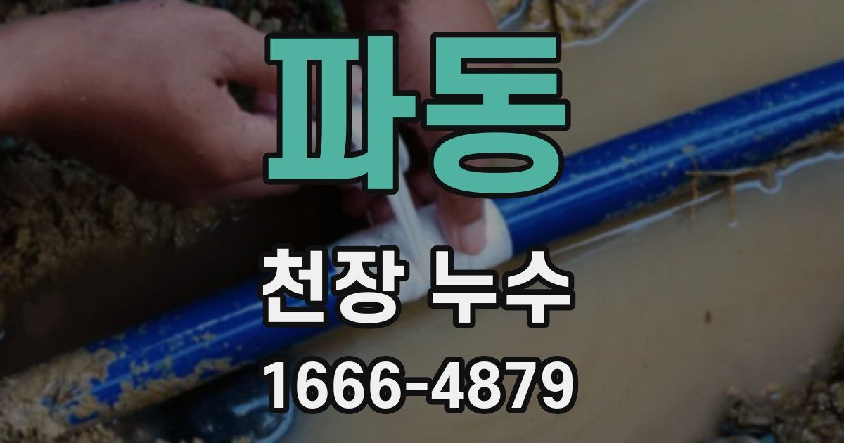 파동 천장 누수