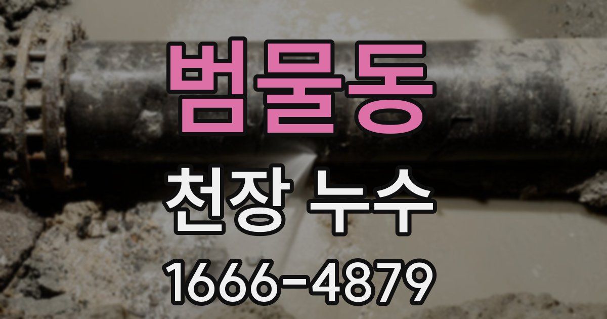 범물동 천장 누수