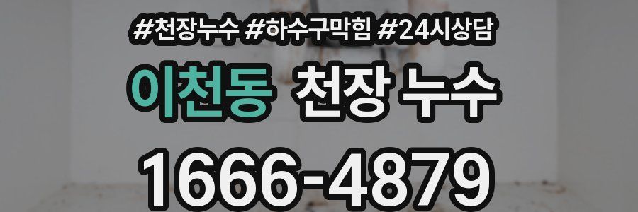 이천동 천장 누수