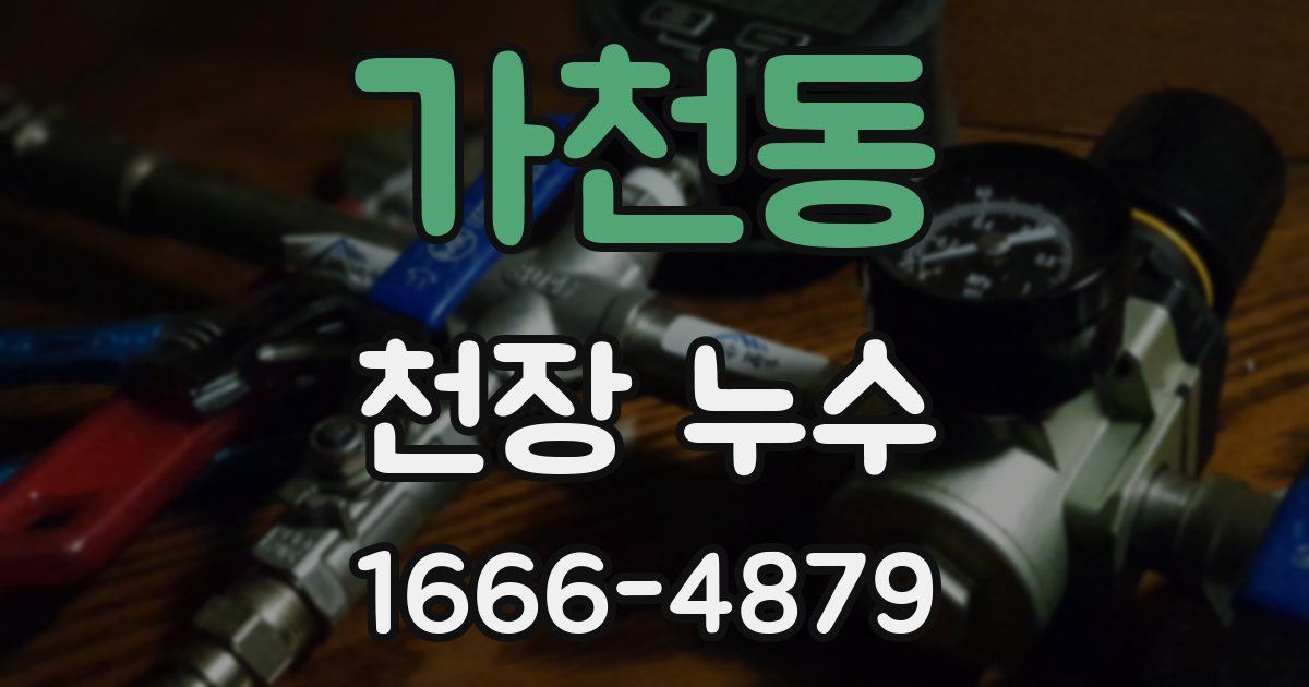 가천동 천장 누수