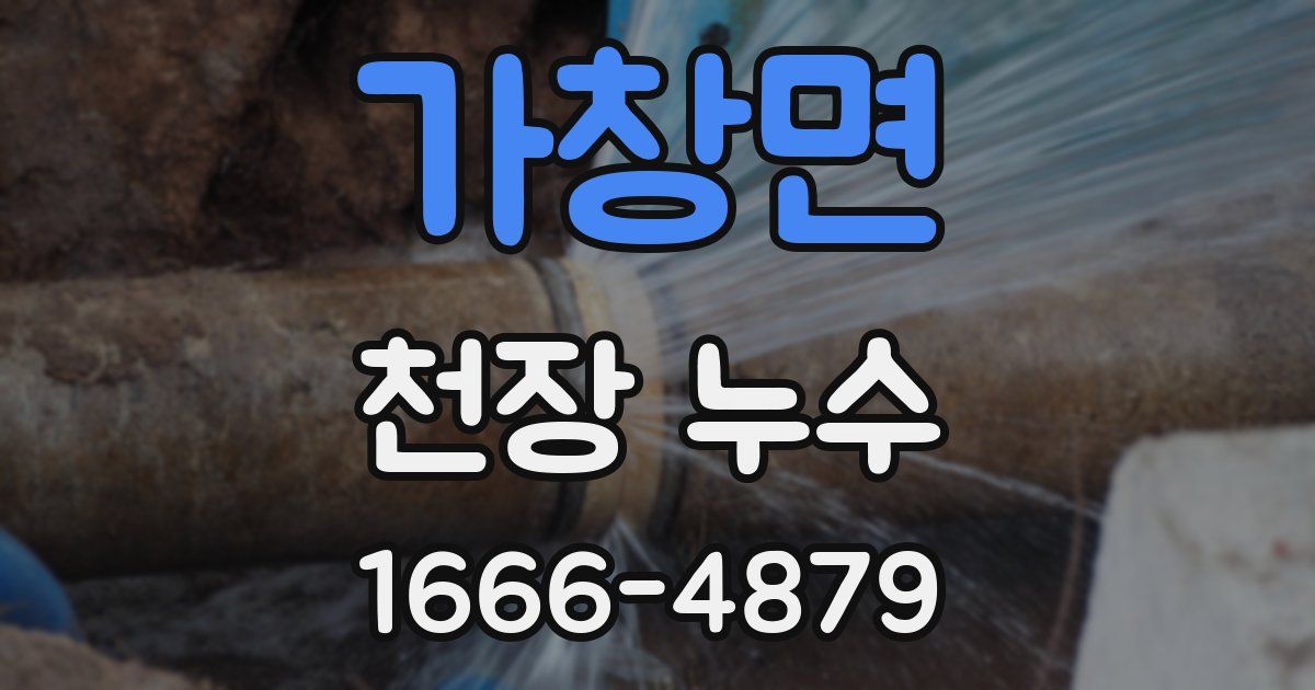 가창면 천장 누수