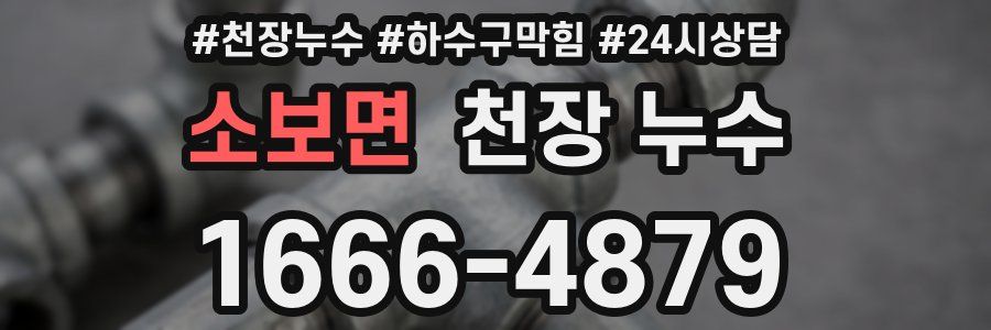 소보면 천장 누수