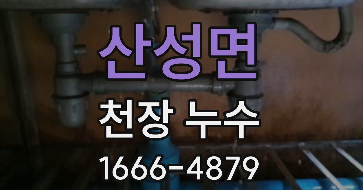 산성면 천장 누수