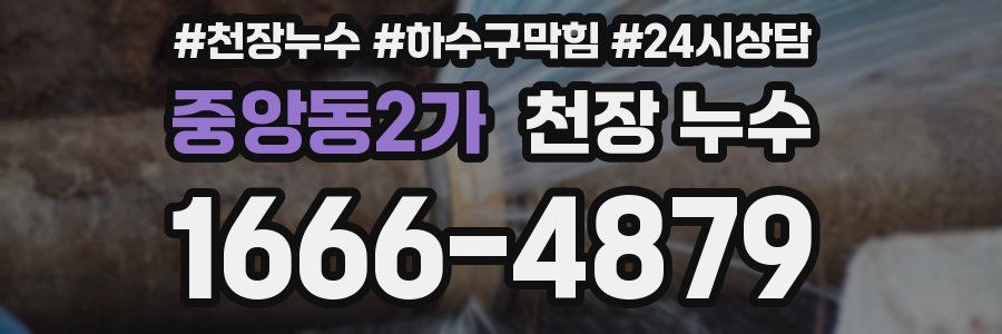 중앙동2가 천장 누수