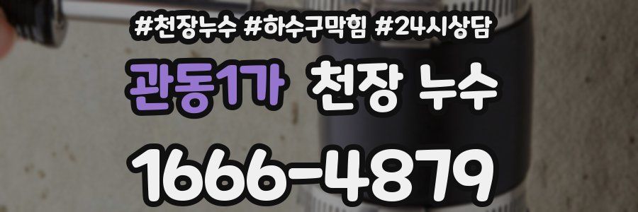 관동1가 천장 누수