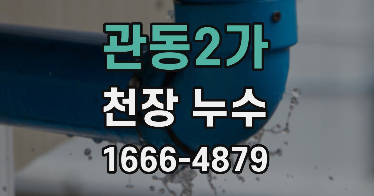관동2가 천장 누수