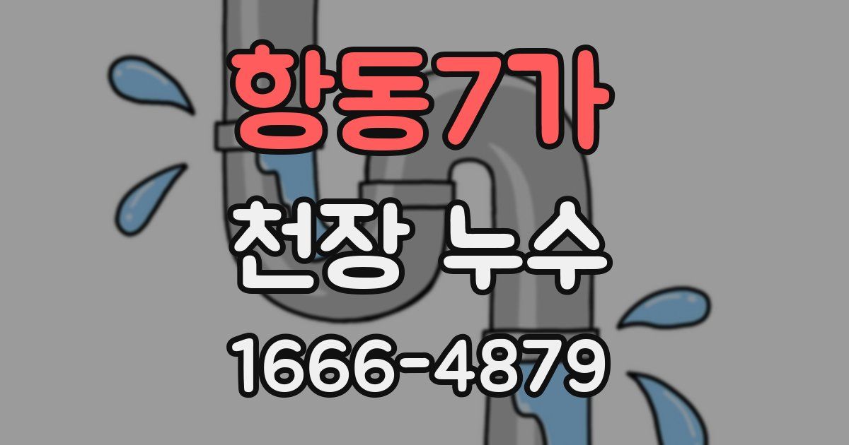 항동7가 천장 누수