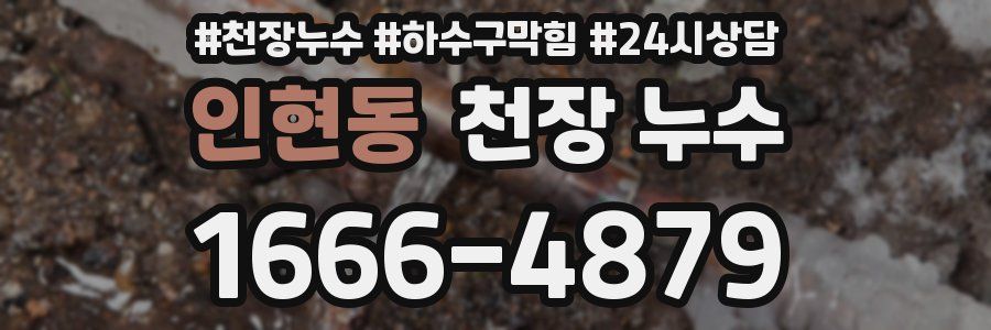 인현동 천장 누수