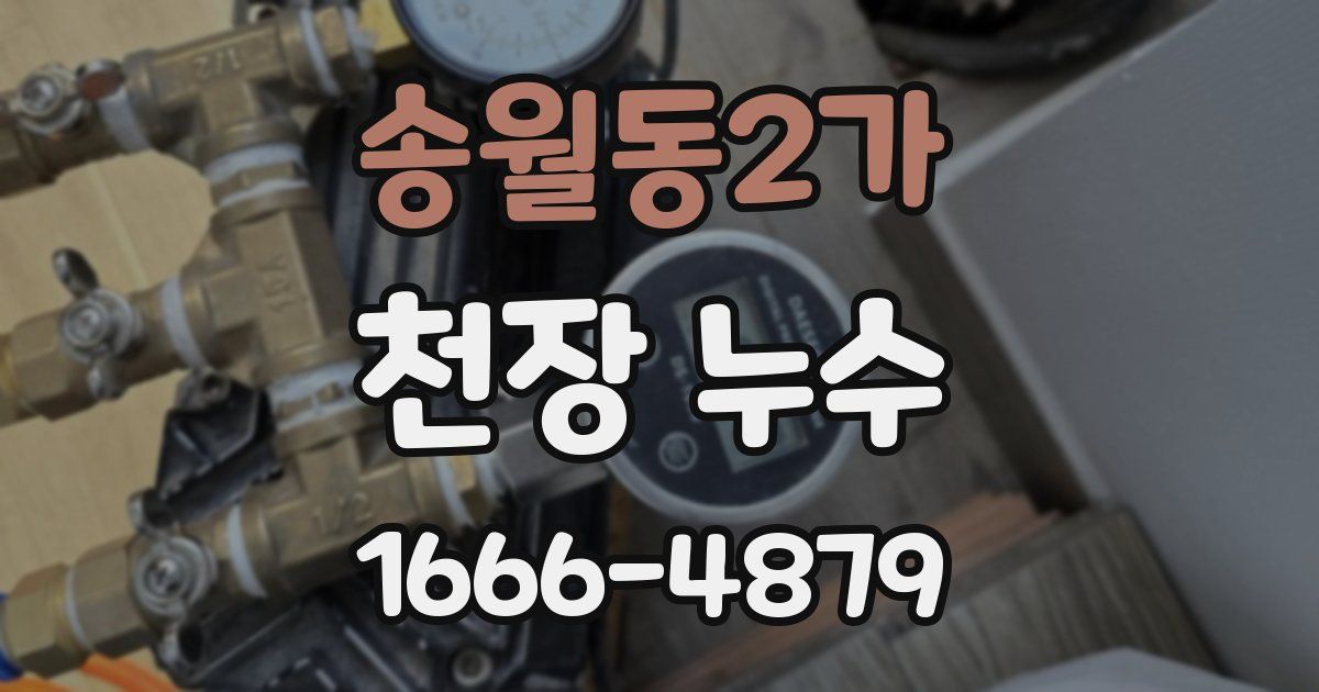 송월동2가 천장 누수