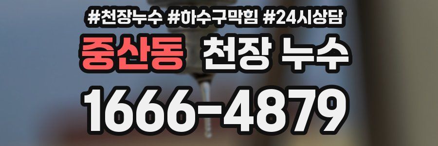 중산동 천장 누수