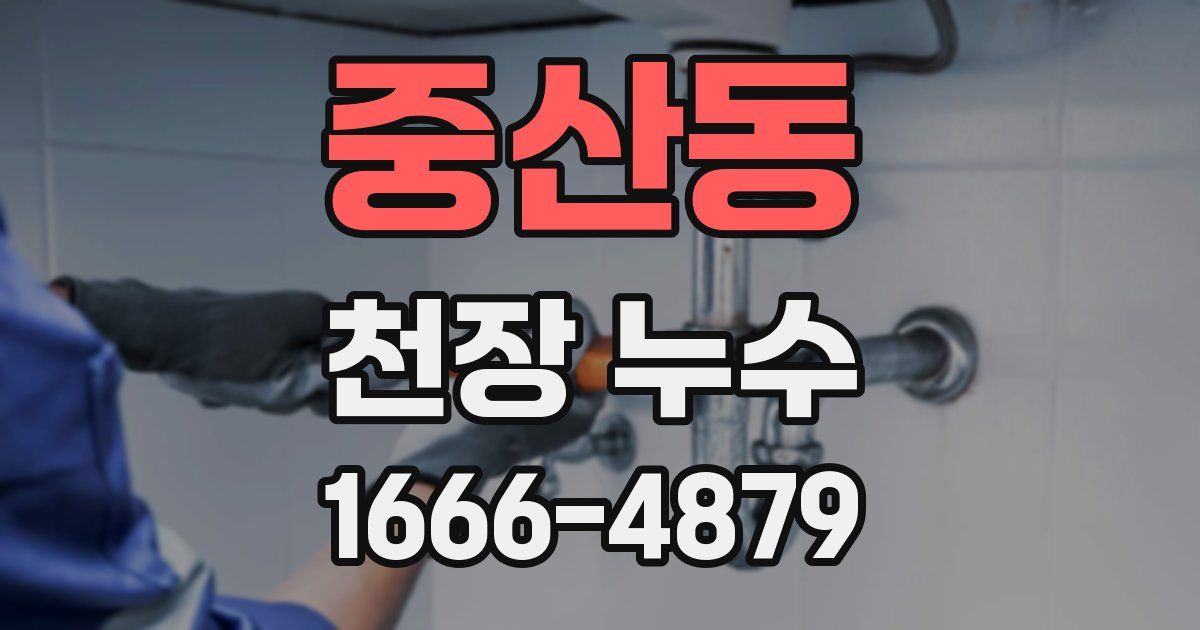 중산동 천장 누수