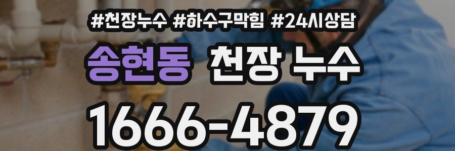 송현동 천장 누수