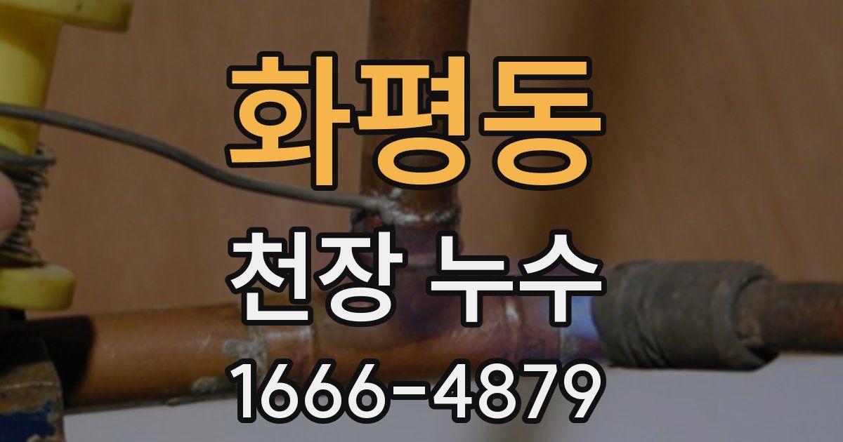 화평동 천장 누수