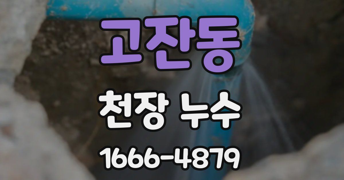 고잔동 천장 누수