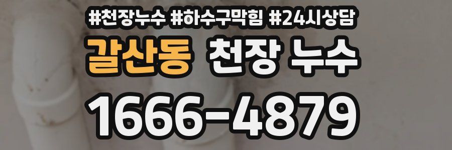 갈산동 천장 누수