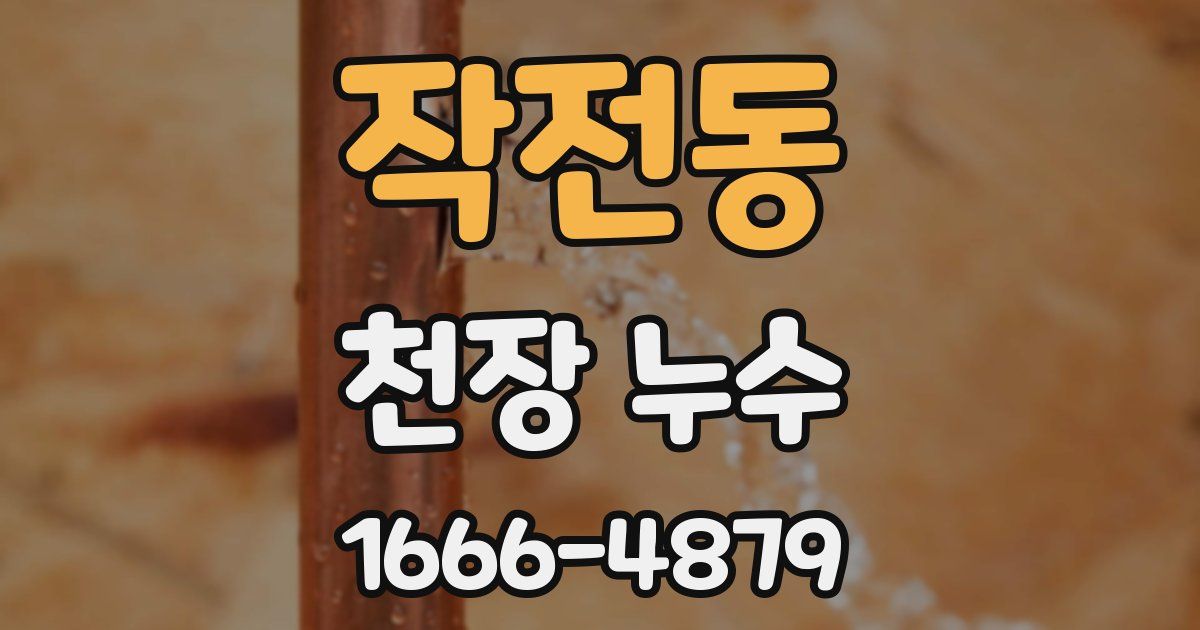 작전동 천장 누수