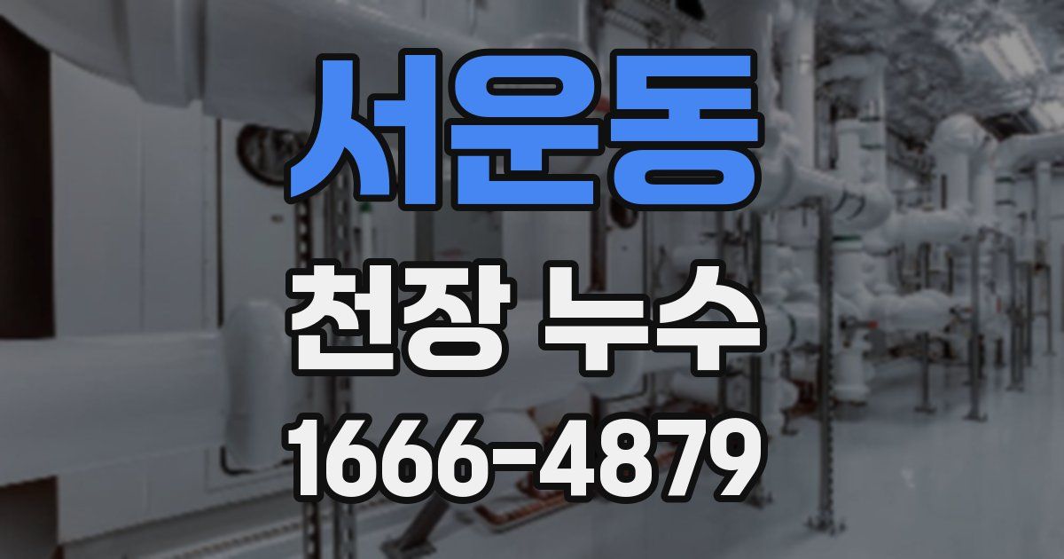 서운동 천장 누수